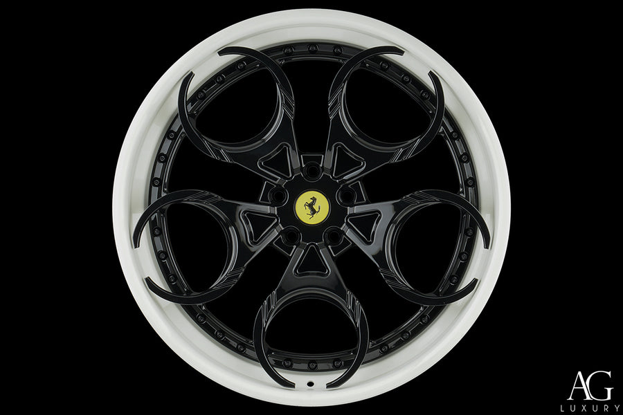 AG Luxury AGL46 gloss black 3-piece forged wheel