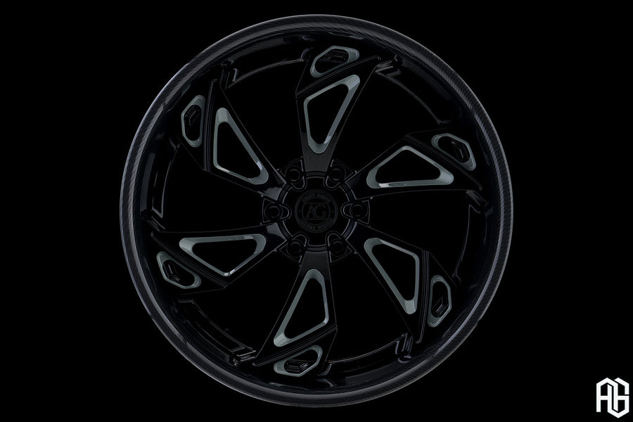 AG Luxury AGL47 gloss black forged wheel