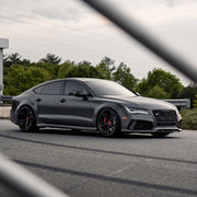 Audi RS7 on AG Luxury AGL47 forged wheels in gloss black / carbon fiber finish
