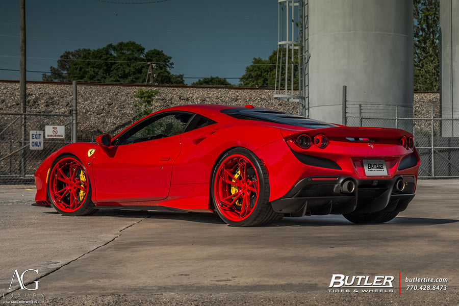 Ferrari F8 Tributo on AG Luxury AGL47 forged wheels