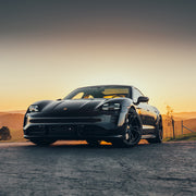 Porsche Taycan on AG Luxury AGL47 forged wheels in matte black finish