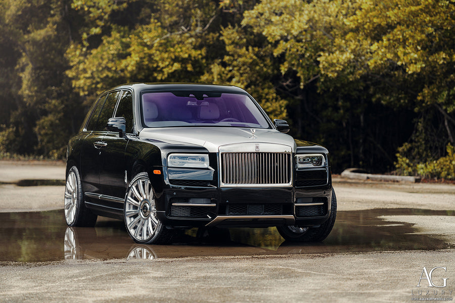 Rolls-Royce Cullinan on AG Luxury AGL48-RR forged wheels in brushed / polished finish