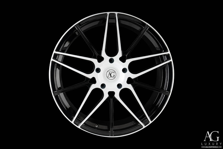 AG Luxury AGL49 gloss white monoblock forged wheel