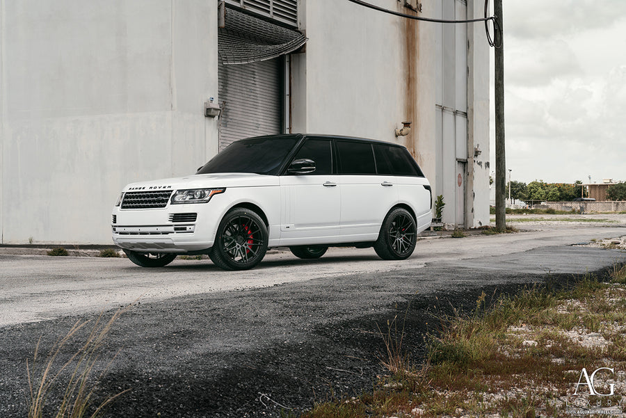 Land Rover Range Rover on AG Luxury AGL49 forged wheels in gloss black finish