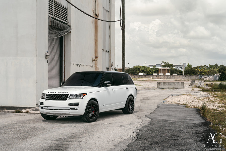 Land Rover Range Rover on AG Luxury AGL49 forged wheels in gloss black finish - view 2