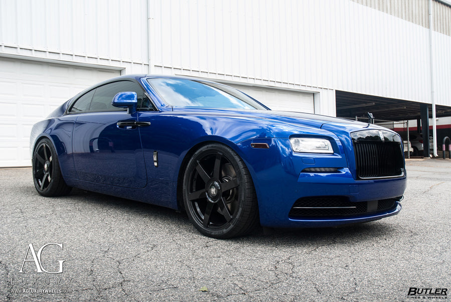 Rolls-Royce Wraith on AG Luxury AGL51 forged wheels in gloss black finish
