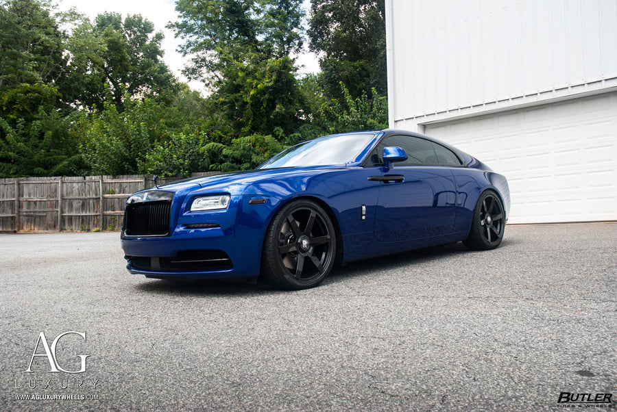 Rolls-Royce Wraith on AG Luxury AGL51 forged wheels in gloss black finish - view 2