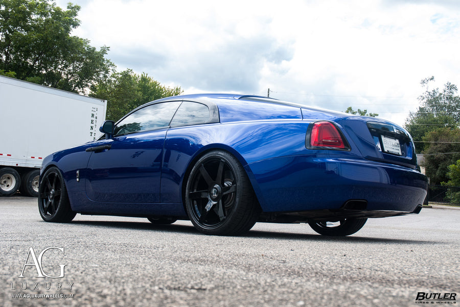 Rolls-Royce Wraith on AG Luxury AGL51 forged wheels in gloss black finish - view 3