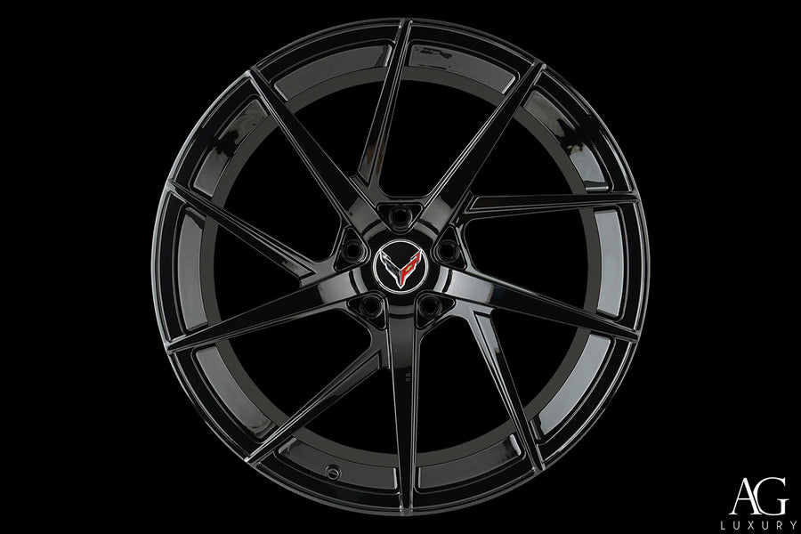 AG Luxury AGL52 gloss black monoblock forged wheel