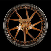 AG Luxury AGL52 polished copper carbon fiber forged wheel