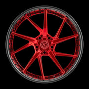 AG Luxury AGL52 polished carbon fiber candy duo-block forged wheel