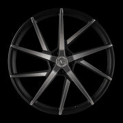 AG Luxury AGL52 matte black monoblock forged wheel