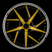 AG Luxury AGL52 gloss black chrome forged wheel