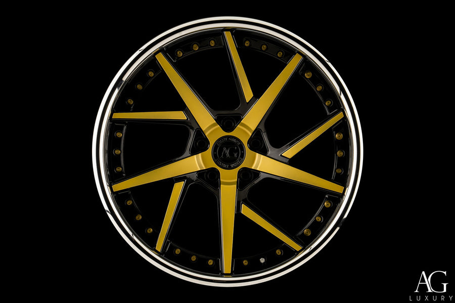 AG Luxury AGL52 gloss black chrome forged wheel