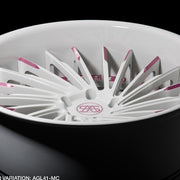 AG Luxury AGL54 gloss white duo-block forged wheel