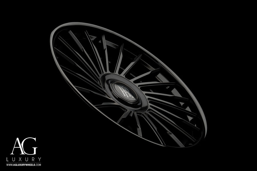 AG Luxury AGL54 gloss black matte black 3-piece forged wheel