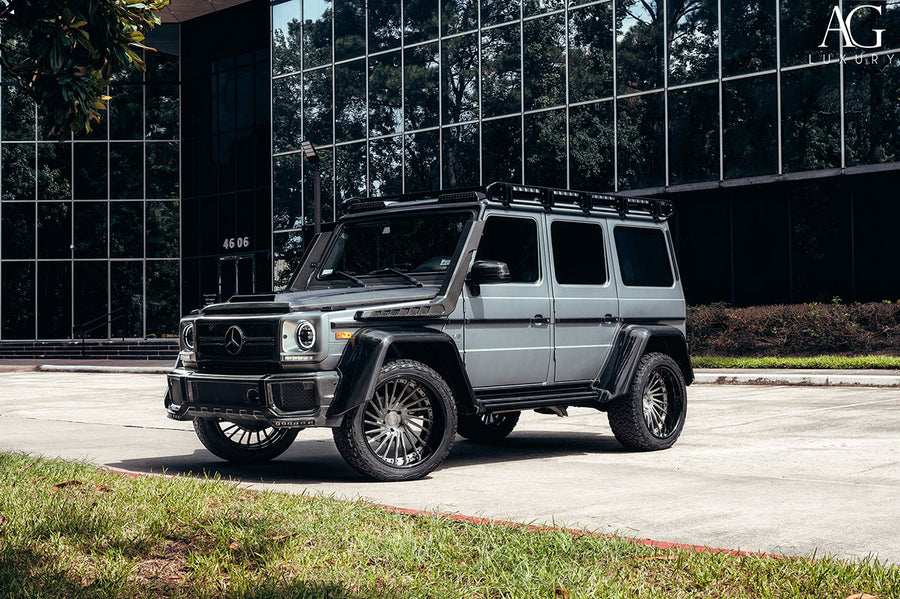 Mercedes-Benz G550 Brabus on AG Luxury AGL54 forged wheels in brushed / gloss black finish