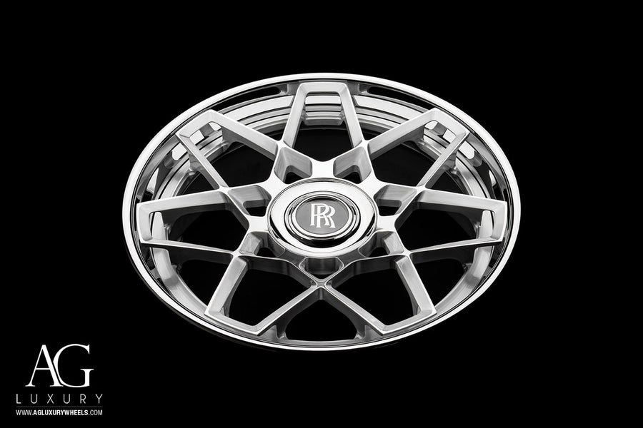 AG Luxury AGL55 brushed polished forged wheel