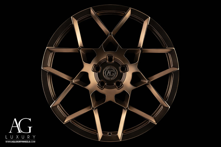 AG Luxury AGL55 polished bronze monoblock forged wheel