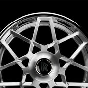 AG Luxury AGL55 brushed chrome 3-piece forged wheel