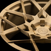 AG Luxury AGL55 brushed gold forged wheel