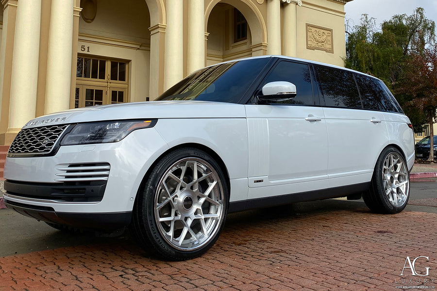 Land Rover Range Rover on AG Luxury AGL55 forged wheels in brushed / chrome finish
