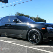 Rolls-Royce Ghost on AG Luxury AGL55 forged wheels in gloss black finish