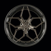 AG Luxury AGL56 brushed carbon fiber candy 3-piece forged wheel