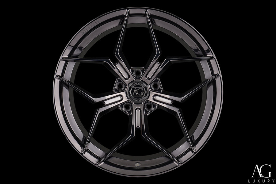 AG Luxury AGL56 polished chrome monoblock forged wheel