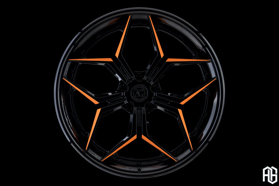 AG Luxury AGL56 gloss black 3-piece forged wheel