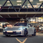Porsche 992 on AG Luxury AGL56 forged wheels in polished / chrome finish