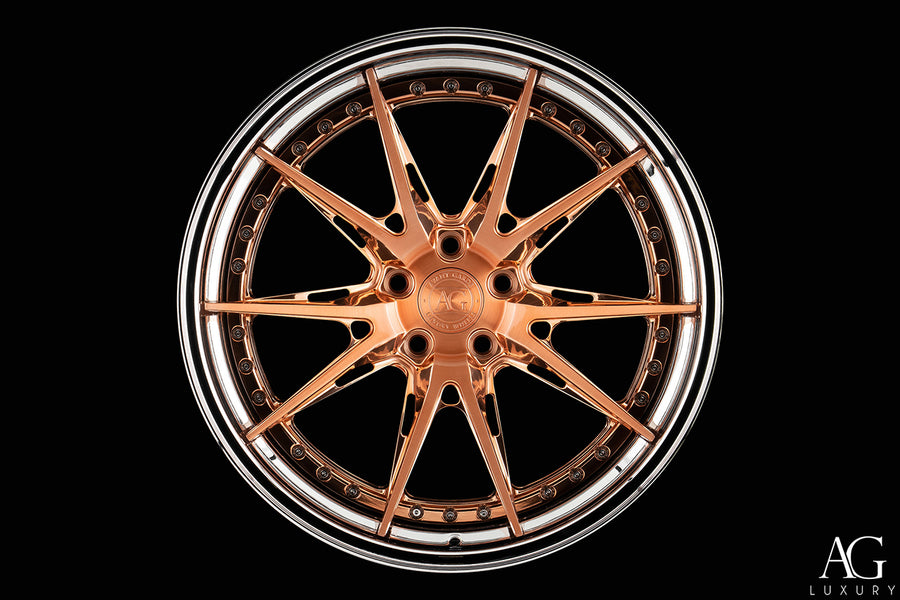 AG Luxury AGL59 brushed polished copper forged wheel