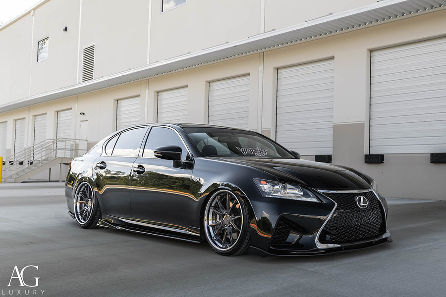 Lexus GS350 on AG Luxury AGL59 forged wheels in brushed / chrome finish