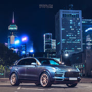 Porsche Cayenne on AG Luxury AGL59 forged wheels in brushed / polished finish