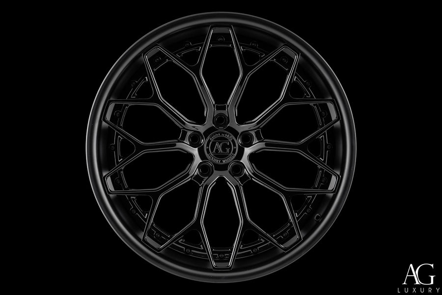 AG Luxury AGL61 gloss black 3-piece forged wheel