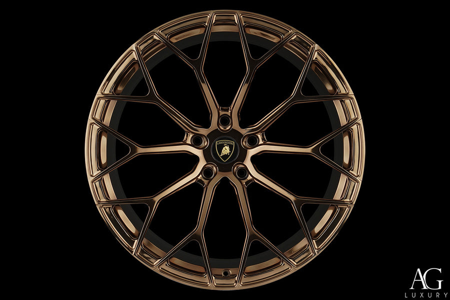 AG Luxury AGL61 polished bronze monoblock forged wheel