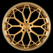 AG Luxury AGL61 brushed gold 3-piece forged wheel
