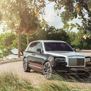 Rolls-Royce Cullinan on AG Luxury AGL62 forged wheels in brushed / gloss black finish - view 2