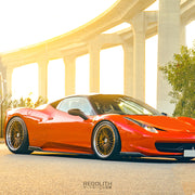 Ferrari 458 on AG Luxury AGL63 forged wheels in polished / copper finish
