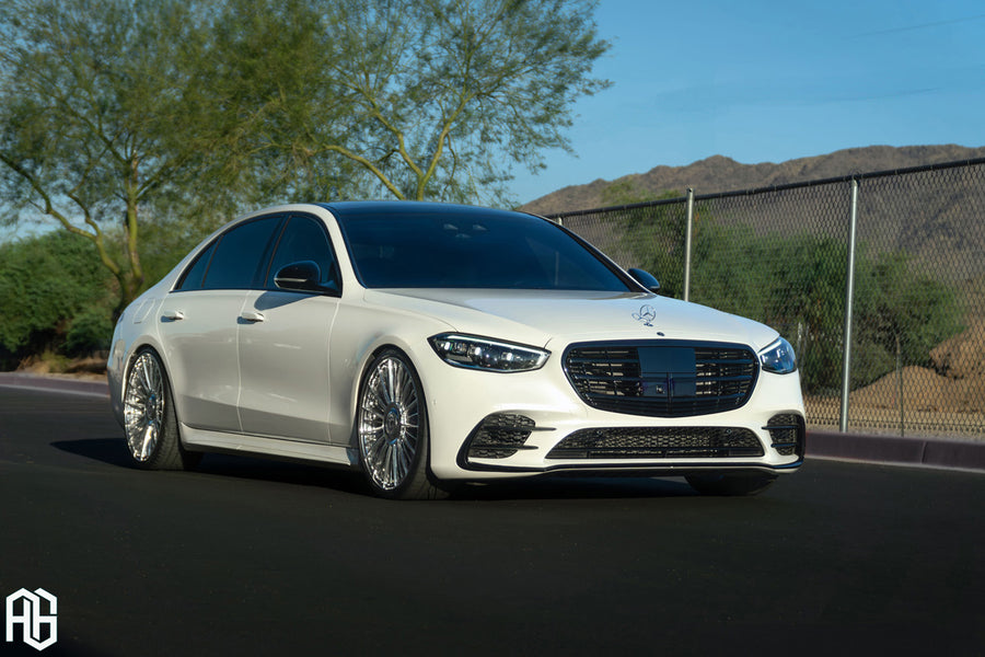 Mercedes-Benz S580 on AG Luxury AGL63 forged wheels in brushed / polished finish