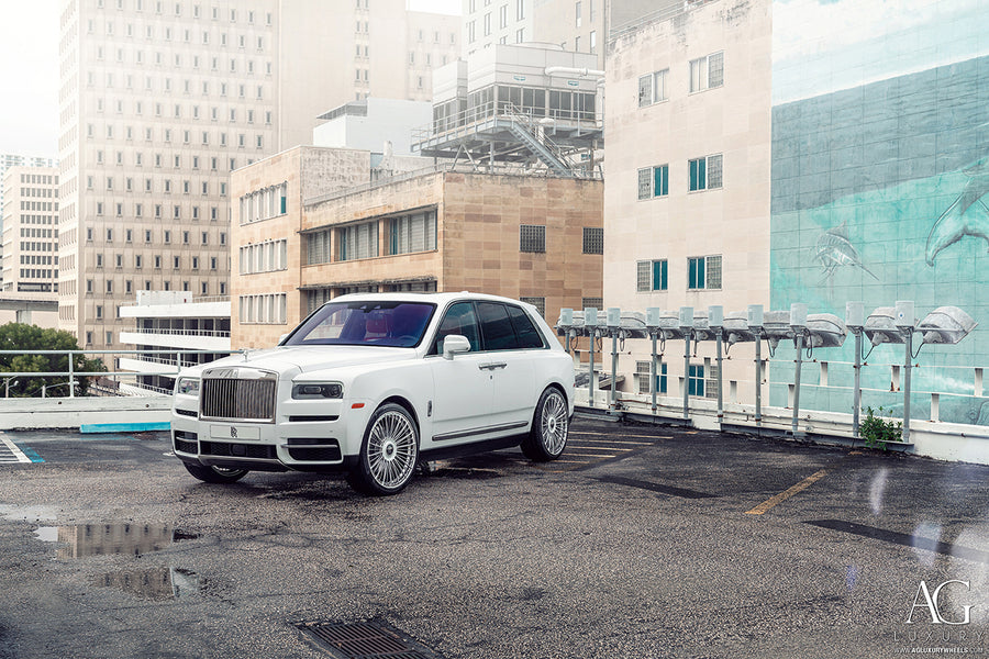 Rolls-Royce Cullinan on AG Luxury AGL63 forged wheels in polished finish