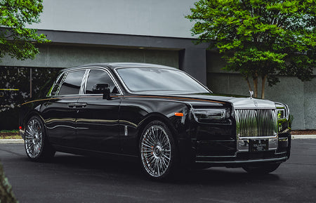 Rolls-Royce Phantom on AG Luxury AGL63 forged wheels in chrome finish