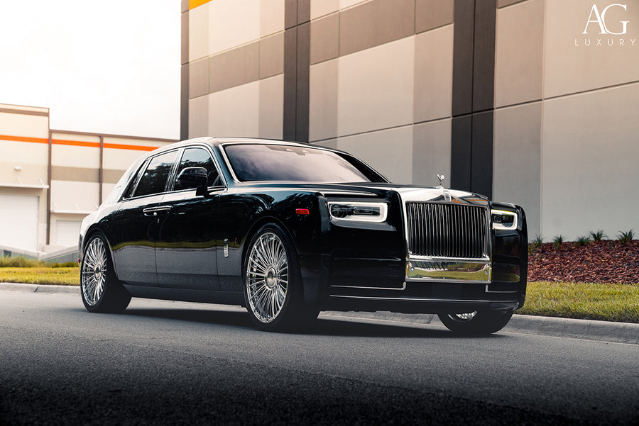 Rolls-Royce Phantom on AG Luxury AGL63 forged wheels in brushed / polished finish