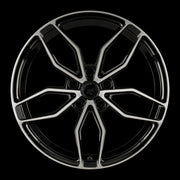 AG Luxury AGL64 brushed gloss black monoblock forged wheel