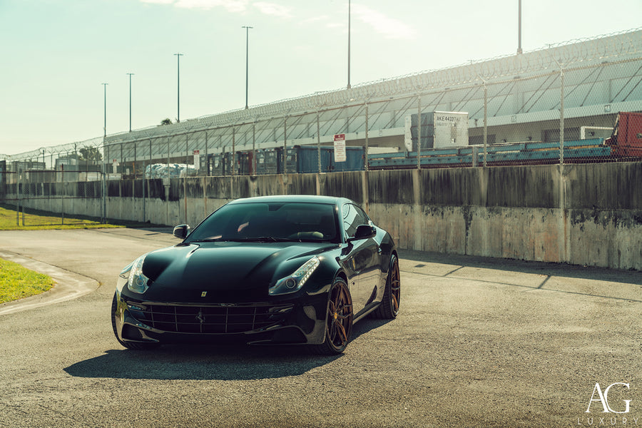 Ferrari FF on AG Luxury AGL64 forged wheels in polished / bronze finish