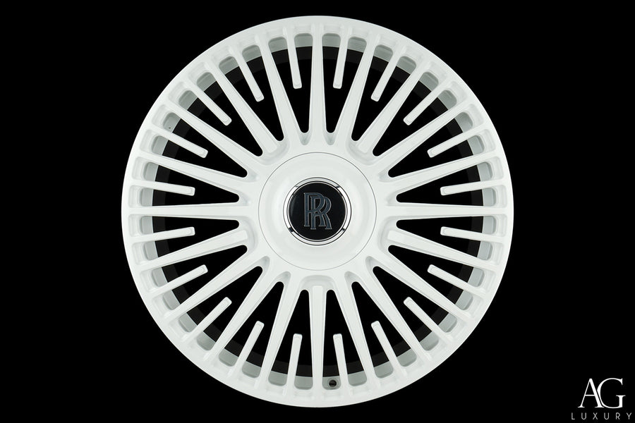 AG Luxury AGL65 gloss white monoblock forged wheel