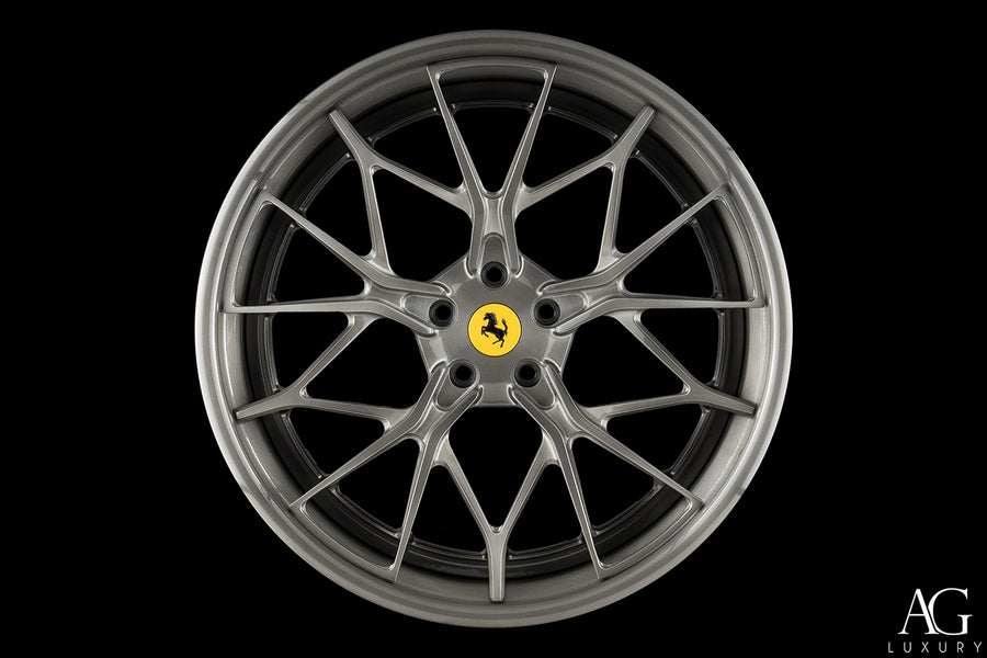 AG Luxury AGL66 brushed grigio 3-piece forged wheel