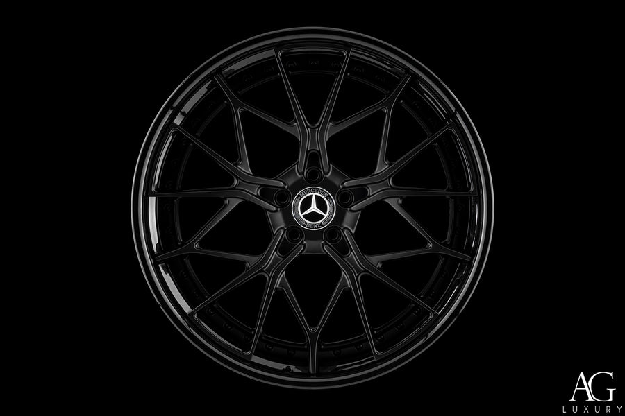 AG Luxury AGL66 matte black 3-piece forged wheel