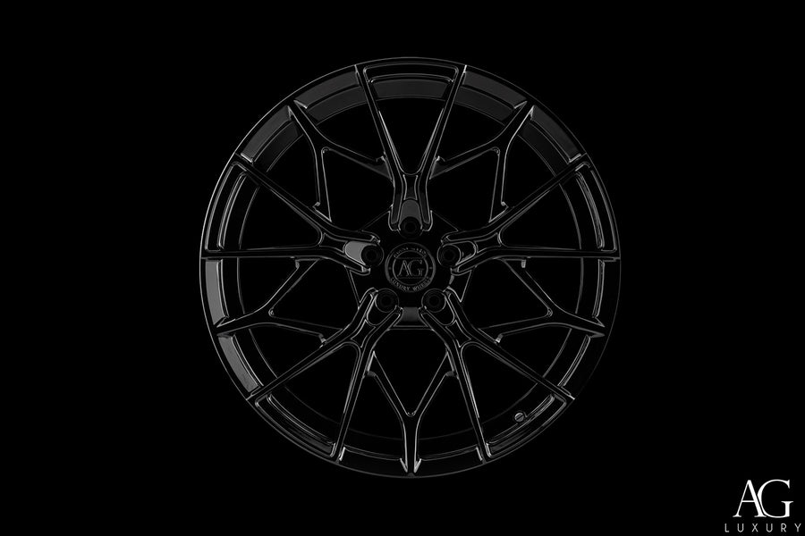 AG Luxury AGL66 gloss black monoblock forged wheel