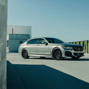BMW 750i on AG Luxury AGL66 forged wheels in gloss black / carbon fiber finish